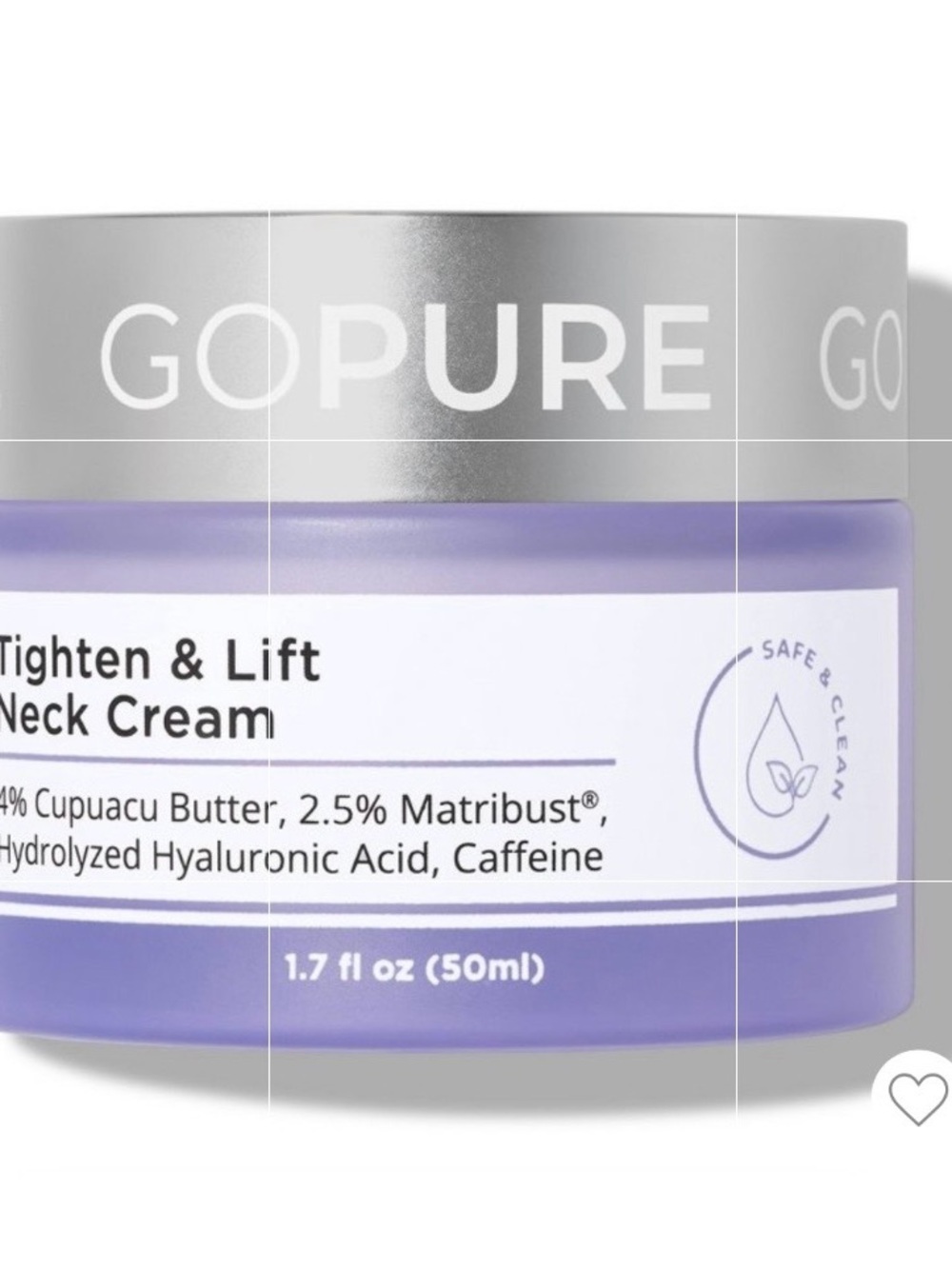 GoPure Tighten & Lift Neck Cream 50ml_Brand New in box